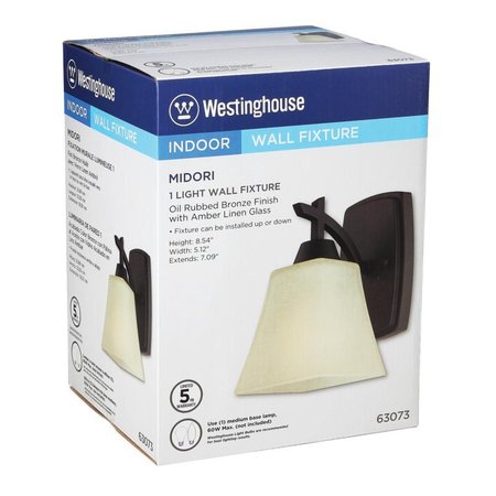 WESTINGHOUSE WALL SCONCE 1LT ORB 60W 63073